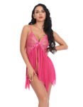 Blush Whisper Pink Baby Doll Night Wear 3