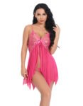 Blush Whisper Pink Baby Doll Night Wear 3