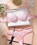 Baby Pink White Bra