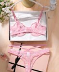 Baby Pink White Bra