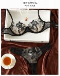 Black Bride Bra Set 3