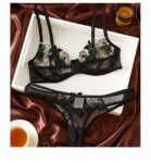 Black Bride Bra Set 3