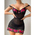Pink Black Rose Baby Doll 2