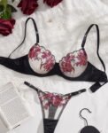 White Red Black Bra 1