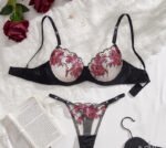 White Red Black Bra 1