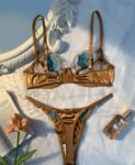 chocolate bride bra set