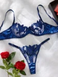 Deep Blue Bra Set