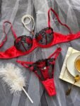 red Black Bra 2