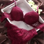 Maroon Bra Set