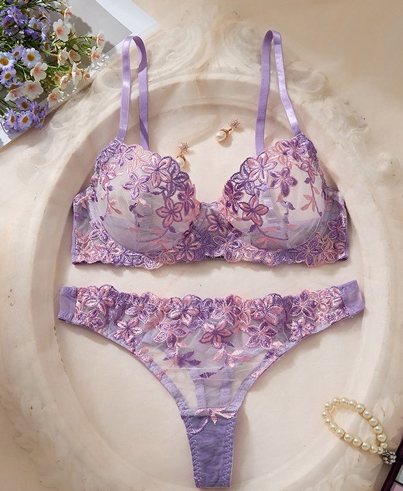 Purple Bra Set 1