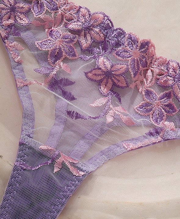 Purple Bra Set 4