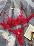 Red Rose Bra Set 3