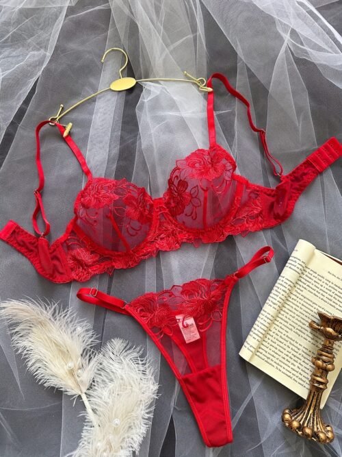 Scarlet Desire Lace Lingerie Set