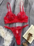 Red Rose Bra Set 3