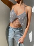 SILVER CROP TOP 4