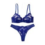 blue bra set