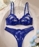 blue bra set