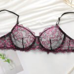 BLACK PINK BRA SET