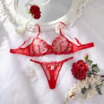 RED BRA SET