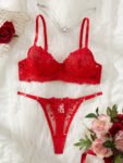RED BRA SET