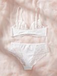 WHITE BRA SET