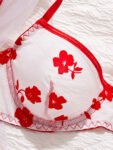 WHITE RED BRA SET 1