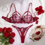 red bra set 4